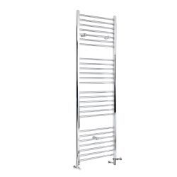 Milano Kent - Chrome Dual Fuel Straight Heated Towel Rail 1800mm x 600mm