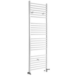 Milano Ive - White Dual Fuel Straight Heated Towel Rail 1800mm x 600mm