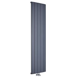Milano Skye - Anthracite Aluminium Vertical Designer Radiator (Single Panel) - Choice of Size