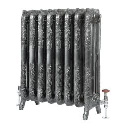 Milano Beatrix - Ornate Cast Iron Radiator - 768mm Tall - Dark Pewter - Multiple Sizes Available