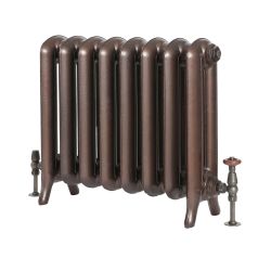 Milano Tamara - Oval Column Cast Iron Radiator - 560mm Tall - Antique Copper - Multiple Sizes Available