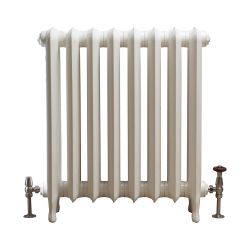 Milano Tamara - Oval Column Cast Iron Radiator - 760mm Tall - Antique White - Multiple Sizes Available
