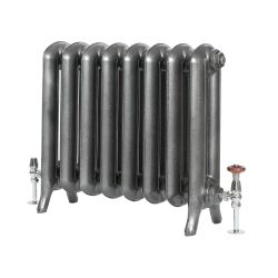 Milano Tamara - Oval Column Cast Iron Radiator - 560mm Tall - Dark Pewter - Multiple Sizes Available