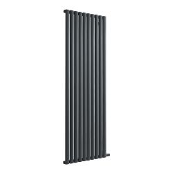 ECOSO Aruba Ardus - Anthracite Dry Heat 1500W Vertical Electric Designer Radiator - 1784mm x 590mm - Choice of Wi-Fi Thermostat