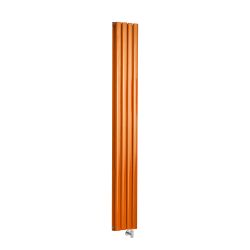Milano x ECOSO Aruba - Electric Sunset Orange Vertical Designer Radiator - Choice of Size and Wi-Fi Thermostat