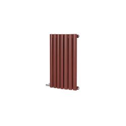Milano x ECOSO Aruba Electric - Booth Red Horizontal Designer Radiator - 635mm Tall - Choice of Size, Thermostat and Cable Cover