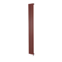 Milano x ECOSO Aruba - Electric Booth Red Vertical Designer Radiator - Choice of Size and Wi-Fi Thermostat