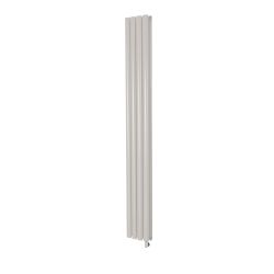 Milano Aruba Electric - Pearl White Vertical Designer Radiator - Choice of Size, Thermostat and Cable Cover
