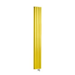 Milano x ECOSO Aruba - Electric Dandelion Yellow Vertical Designer Radiator - Choice of Size and Wi-Fi Thermostat