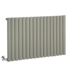 Milano Aruba Electric - Sage Leaf Green Horizontal Designer Radiator - 635mm Tall - Choice of Size, Thermostat and Cable Cover