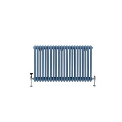 Milano Windsor - Traditional Horizontal Column Radiator - 3 Column - Blue Custom Colours