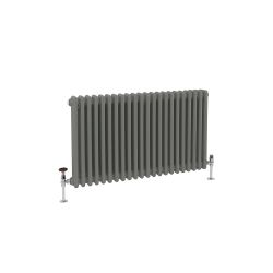 Milano Windsor - Horizontal Traditional Column Radiator - Triple Column - Choice of Grey Finishes and Sizes