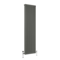 Milano Windsor - 1800mm Vertical Traditional Column Radiator - Triple Column - Choice of Grey Finishes and Sizes