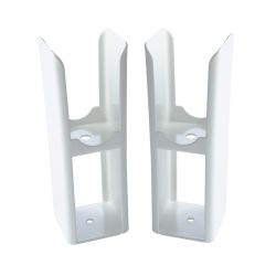 Milano Alpha - White Floor-Mounting Feet for Alpha Flat Panel Designer Radiators