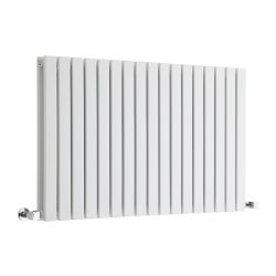 Milano Capri - White Horizontal Flat Panel Designer Radiator - Choice of Size