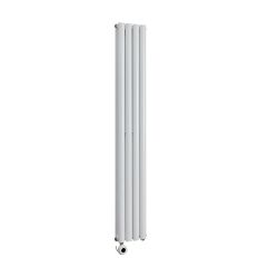 Milano x ECOSO Aruba - Electric White Vertical Designer Radiator - Choice of Size and Wi-Fi Thermostat - Plug-In and Hardwired Options