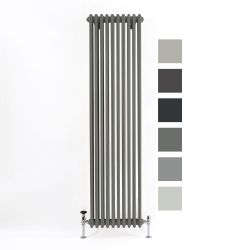 Milano Windsor - Vertical Traditional Column Radiator - 3 Column - Grey Custom Colours