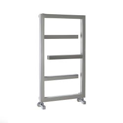 Milano Eclipse - Designer Mirror Polished Heated Towel Rail - 880mm x 500mm