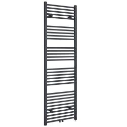Milano x ECOSO Neva - Electric Anthracite Heated Towel Rail - Choice of Size and Heating Element