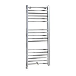 Milano x ECOSO Kent Electric - Curved Chrome Heated Towel Rail - Choice of Size and Element