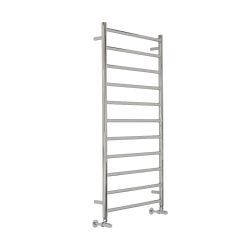 Milano Esk - Stainless Steel Chrome Flat Heated Towel Rail - Choice of Size