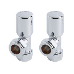 Sterling - Chrome Angled Radiator Valves (Pair)