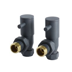 Milano - Modern Angled Radiator Valves - Choice of Finish