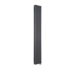 Milano Windsor - Anthracite Traditional Vertical Electric Triple Column Radiator - 1800mm x 290mm - Choice of Wi-Fi Thermostat