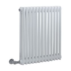 Milano Windsor - White Traditional Horizontal Electric Double Column Radiator - 600mm x 605mm - Choice of Wi-Fi Thermostat