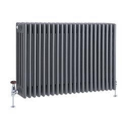 Milano Windsor - Anthracite Traditional Horizontal four Column Radiator - Choice of Size