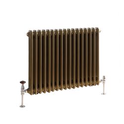 Milano Windsor - Horizontal Traditional Double Column Radiator - Choice of Metallic Colours and Sizes