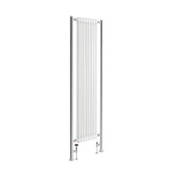 Milano Windsor - Vertical Traditional Column Radiator - 2 Column - White - Custom Extension Pipe Colours