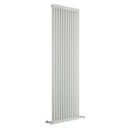 Milano Windsor - White Traditional Vertical Double Column Radiator - Choice of Size and Feet