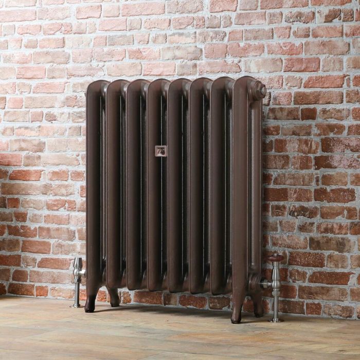 Milano Tamara - Oval Column Cast Iron Radiator - 760mm Tall - Antique Copper - Multiple Sizes Available