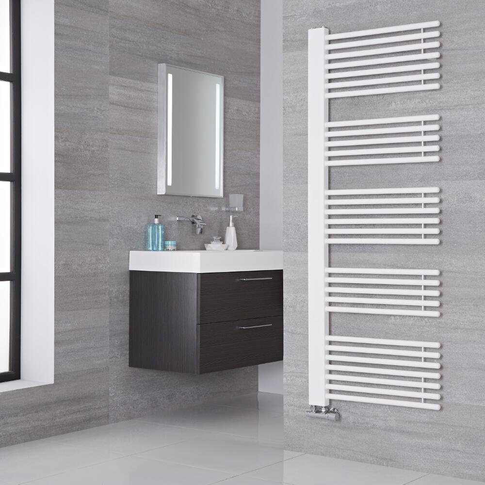 Lazzarini Way - Grado - Mineral White Designer Heated Towel Rail - 1600mm x 600mm