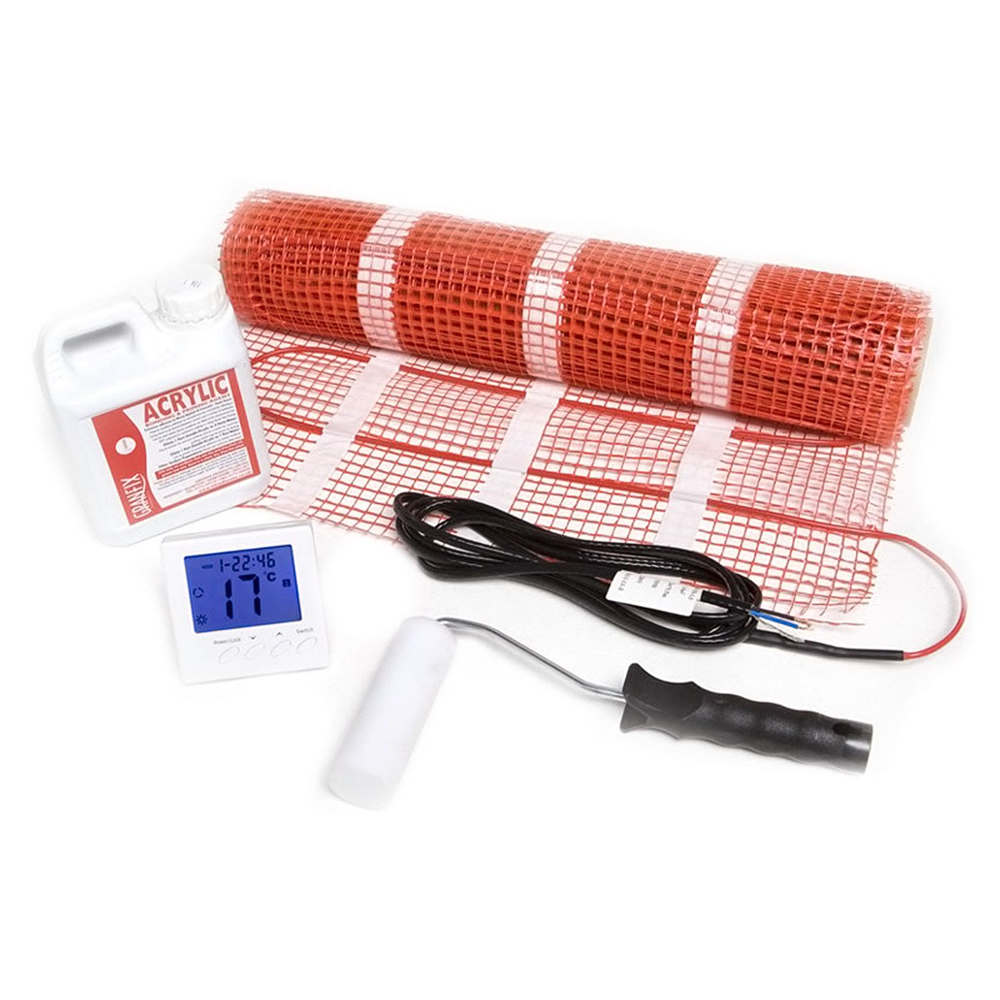Milano - 150W Electric Underfloor Heating Mat Kit , Covers 5.0 Sqm