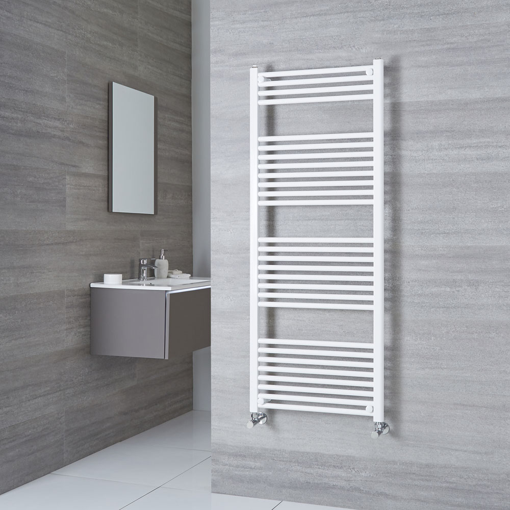 Milano Calder - Flat White Heated Towel Rail 1500mm x 600mm