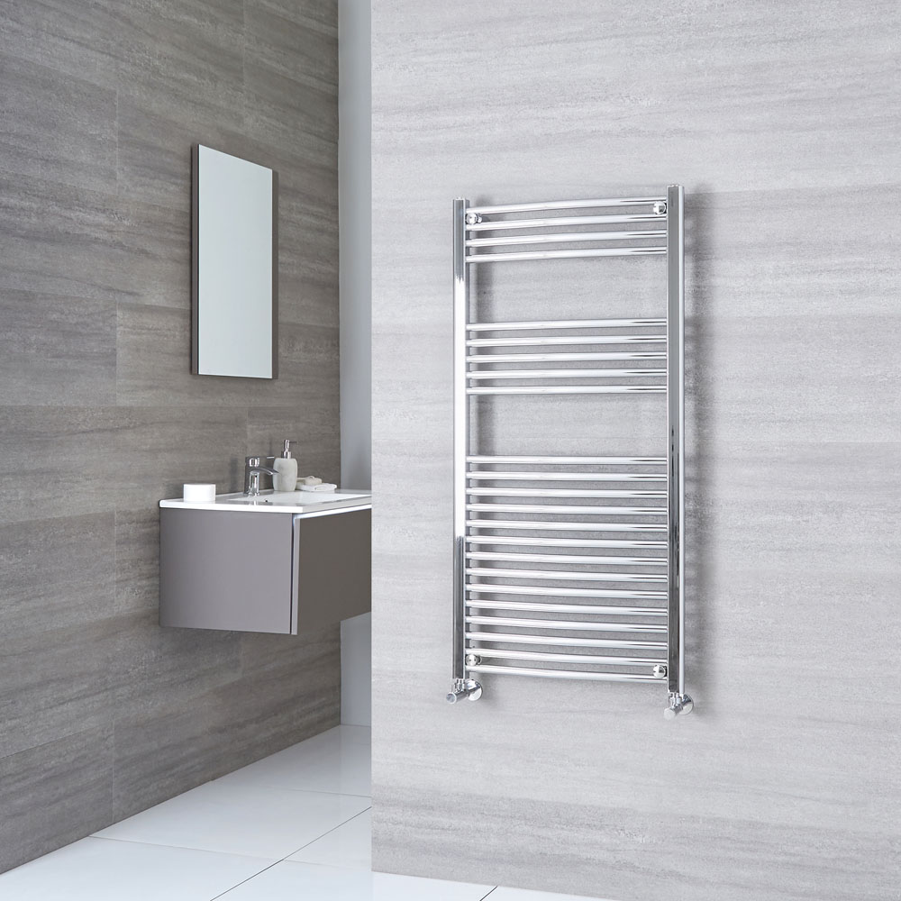 Kudox - Premium Curved Heated Towel Rail 1200mm x 600mm