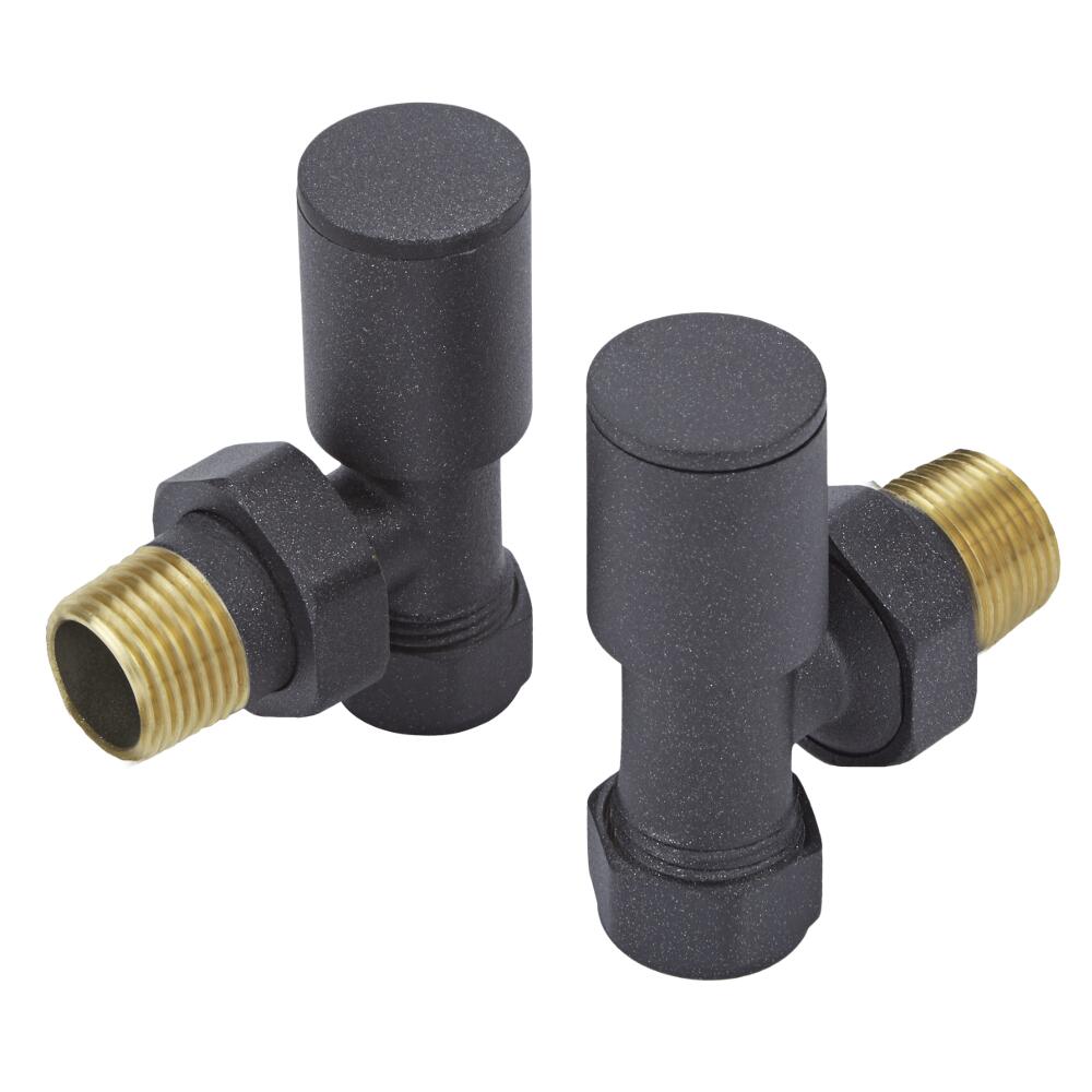 Milano Modern Charcoal Angled Valves