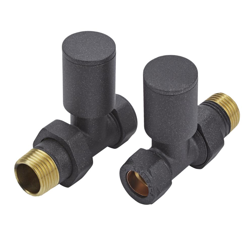 Milano Modern Charcoal Straight Valves- Charcoal