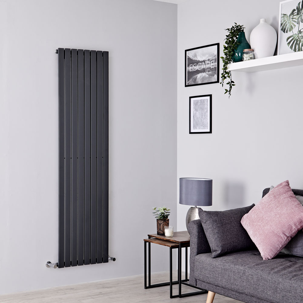 Milano Capri - Anthracite Vertical Flat Panel Designer Radiator 1780mm x 472mm