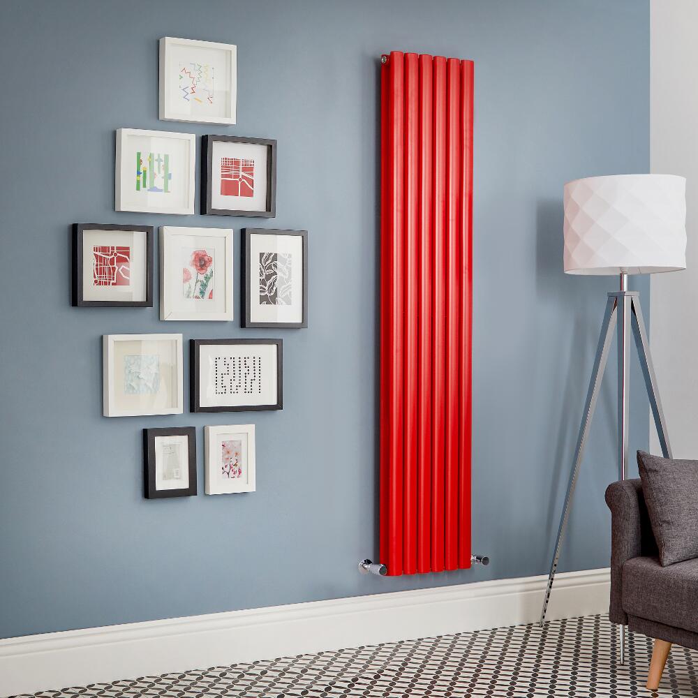 Milano Aruba - Red Vertical Double Panel Designer Radiator - Various Sizes