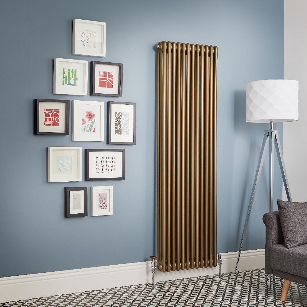Milano Windsor - Metallic Bronze Vertical Traditional Column Radiator (Triple Column) - Various Sizes