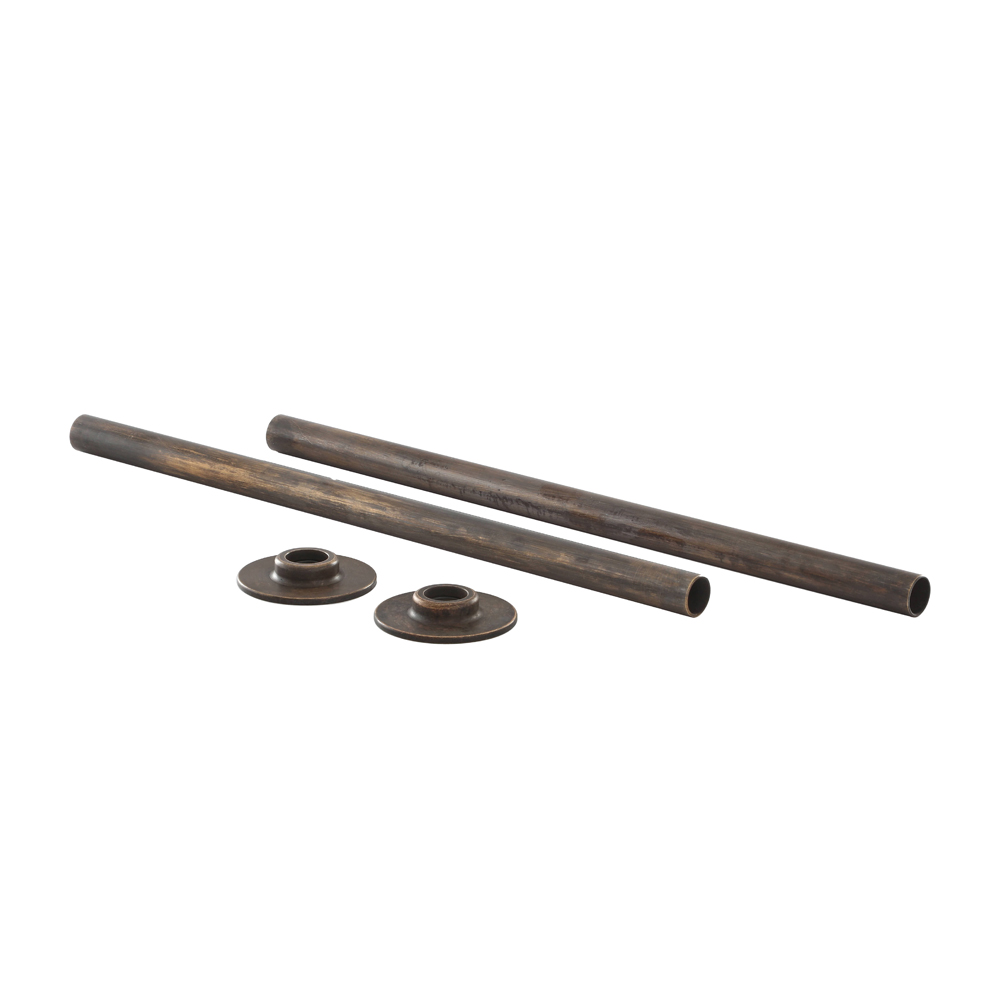 Milano – Cast Iron Radiator Pipe and Blanking Plug Set - Bronze
