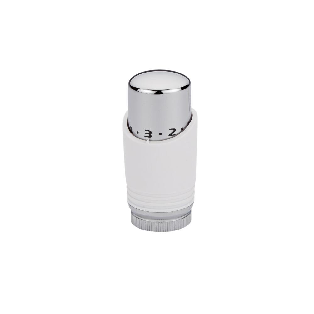 Milano - Thermostatic Valve Head - White & Chrome