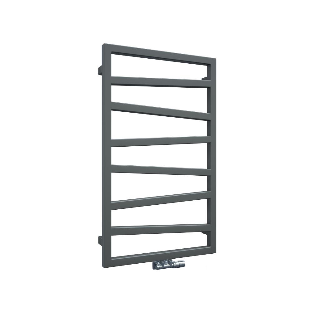 Terma ZigZag - Silver Vertical Heated Towel Rail 835mm x 500mm