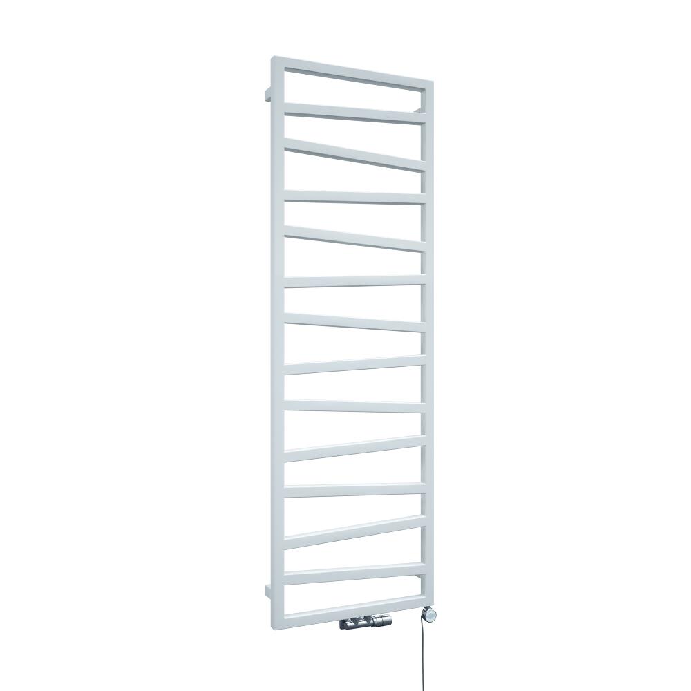 Terma ZigZag - White Vertical Heated Towel Rail 1545mm x 500mm