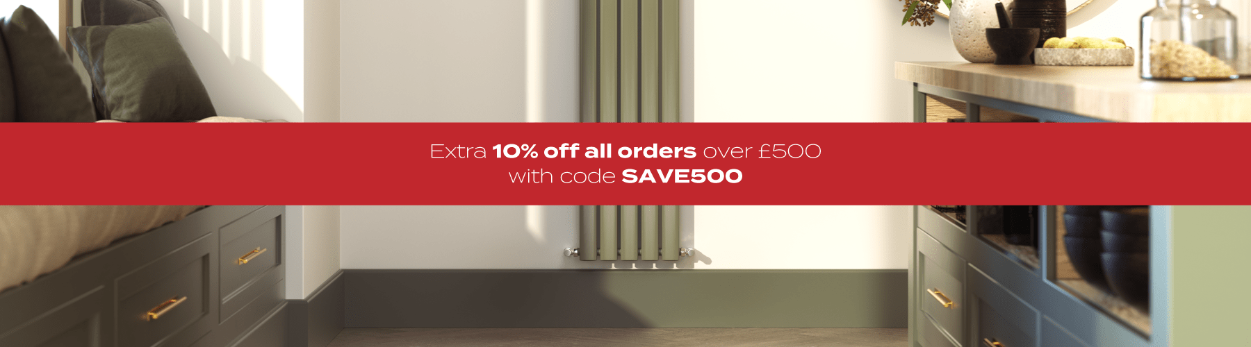 Plus an additional 10% off all orders over £500 with code SAVE500 