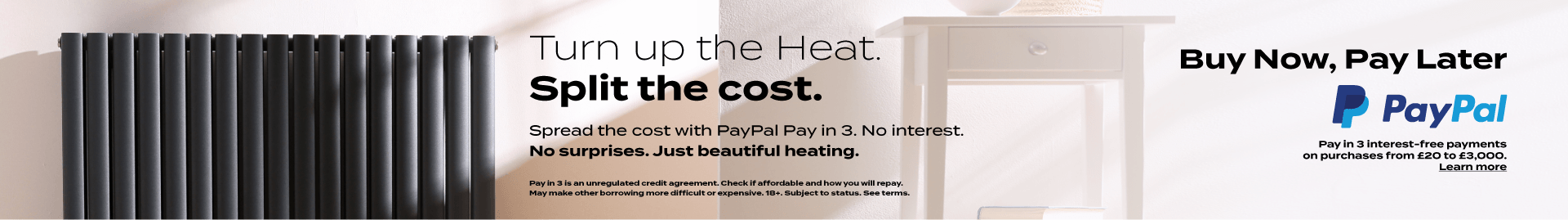 PayPal Pay in 3 banner