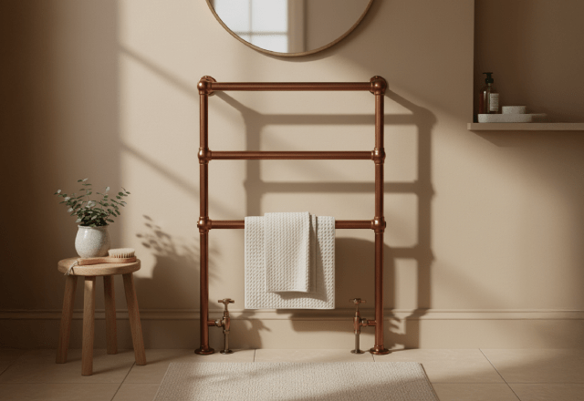 Derwent heated towel rail